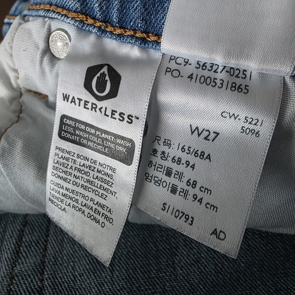 Levi's 501 High Rise Jazz Solo Denim Shorts 27 - Picture 12 of 12